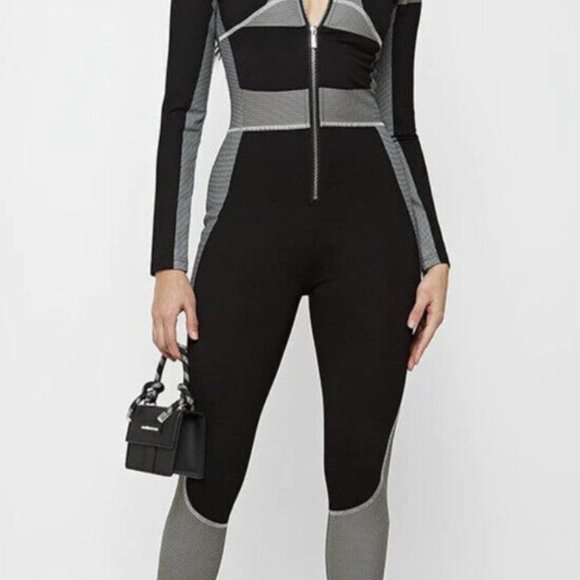 Maniere De Voir Technical Print Jumpsuit - Never Worn - US SIZE 4 - Picture 2 of 7